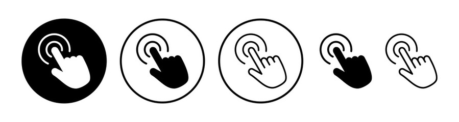 Click icon vector. cursor icon vector. pointer sign