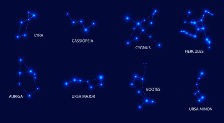 glowing constellations elements  © Emilie