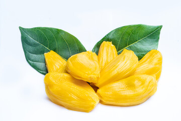 Jackfruit with isolated on white