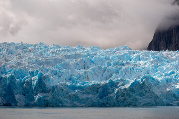 Pared de Glaciar San Rafael, perteneciente a Campos de Hielo Norte, Patagonia chilena. Parque Nacional Laguna San Rafael, Aysen, Chile.