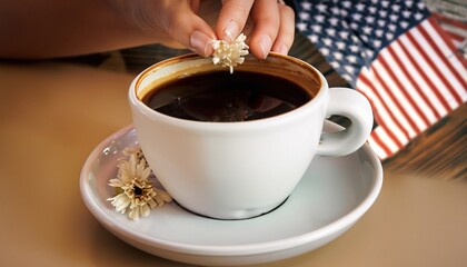cup of coffee in hands