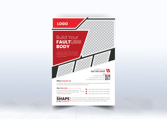 Corporate Gym Flyer Or Poster Template Design