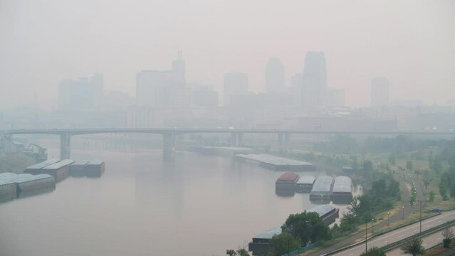 Minnesota suffers worst air quality in the US from the Canadian wildfires