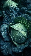 Obraz premium washed cabbage background