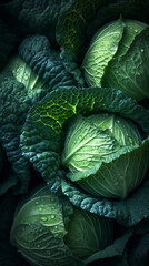 Obraz premium washed cabbage background