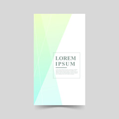 Creative story background, gradation green transparent, slash, abstract,eps 10