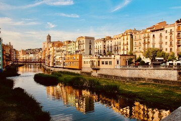 Fototapeta na wymiar Bridge in Girona, Spain