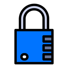 Padlock Icon: A visual depiction of a padlock, typically used to symbolize security, privacy, or the protection of information. It represents the locking or safeguarding of digital or physical assets