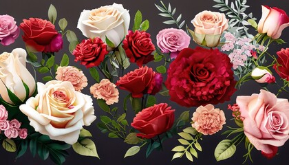 bouquet of flowers background