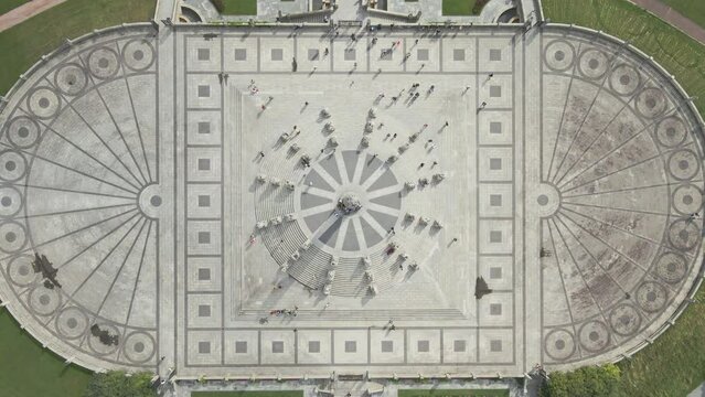 Top down aerial of the Monolith Plateau in Oslo Norway