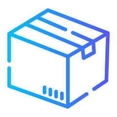 package Line Gradient Icon