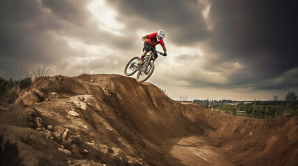 Mountain Bike Airborne: Young Rider's Jaw-Dropping Dirt Jumping Stunt