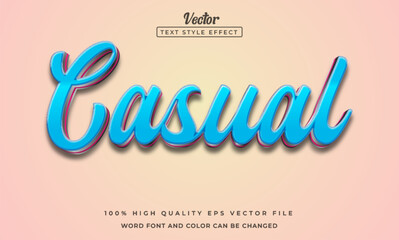 creative text casual 3d text effect