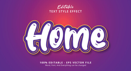 Home Text Style Effect, Editable Text Effect