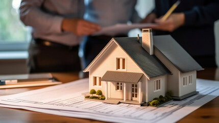 The client analyzes the real estate contract with the seller of a property.