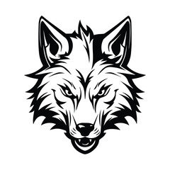 Wolf Head Portrait Vector Logo © Minh Do