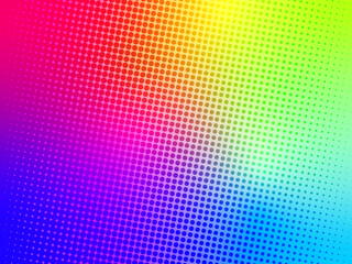 Color halftone material (rainbow)