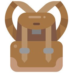 backpack flat icon