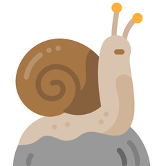 snail flat icon