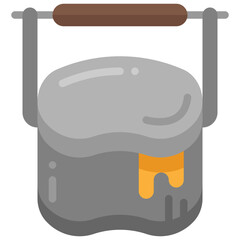 cooking pot flat icon