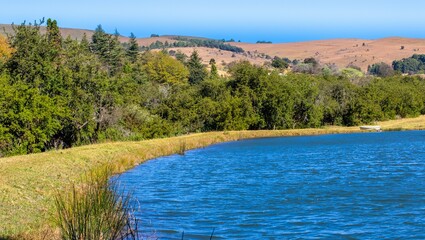 A lake in the hills of Mpumalanga in South Africa