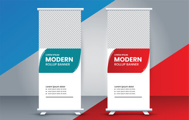  business roll up banner design display standee for presentation purpose
