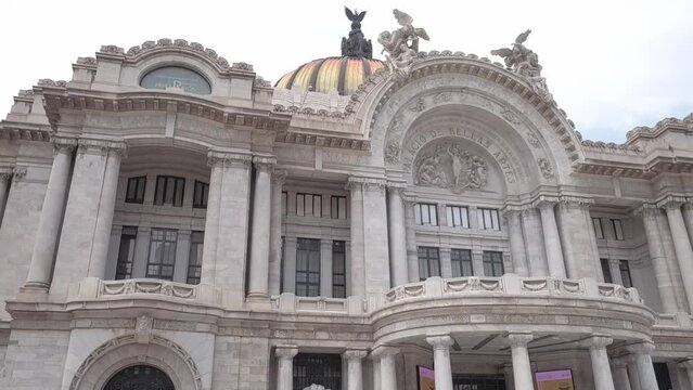 The Palace of Fine Arts is a cultural center in Mexico City