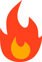 transparent fire icon vector