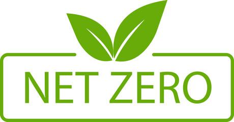 net zero carbon footprint icon emissions free  no atmosphere pollution CO2 neutral stamp for graphic design, logo, website, social media, mobile app, UI