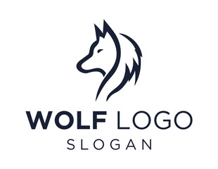 Logo about Wolf on a white background. created using the CorelDraw application.