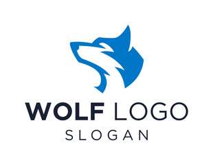 Logo about Wolf on a white background. created using the CorelDraw application.