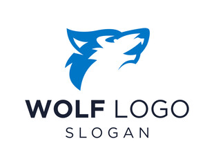 Logo about Wolf on a white background. created using the CorelDraw application.