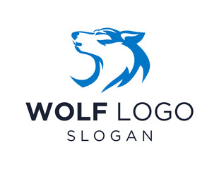 Logo about Wolf on a white background. created using the CorelDraw application.
