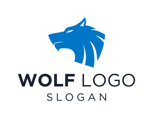 Obraz premium Logo about Wolf on a white background. created using the CorelDraw application.