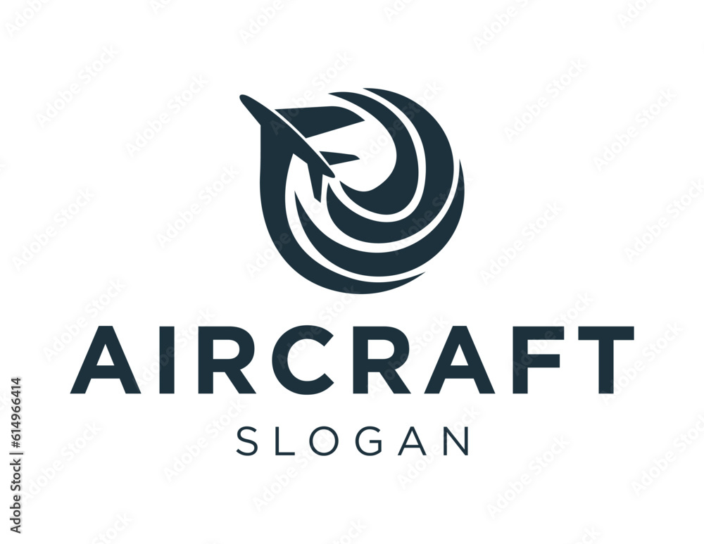 Aufkleber logo about aircraft on a white background. created using the coreldraw application.