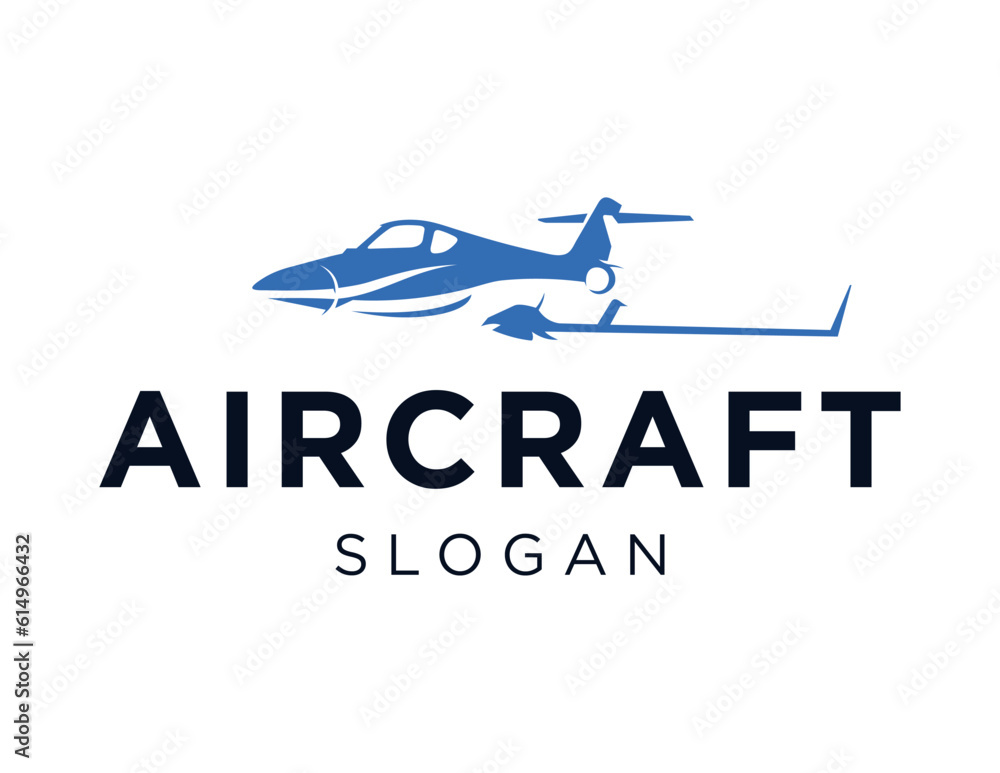 Poster logo about aircraft on a white background. created using the coreldraw application.