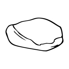 stone sketch vector illustration