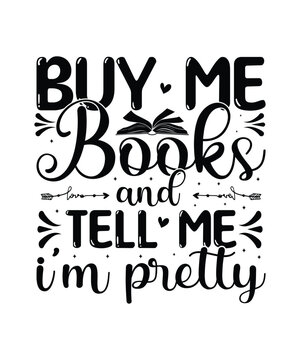 Buy Me Books & Tell Me I'm Pretty Sticker, 3-in.