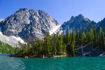 Blue Alpine Lake