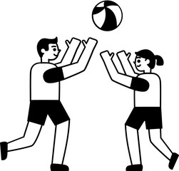 Children icon hand drawn design elements for decoration.