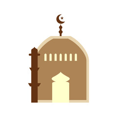 mosque illustration icon vector design