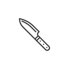Kitchen knife line icon