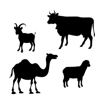 Animal silhouette design, fit for eid al ad-ha icon