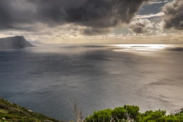 Fototapeten Overview over vals baai, the false bay, from cape point in south africa © Goldilock Project