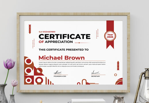 Geometric Certificate