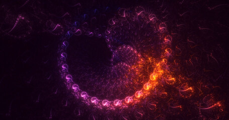 3D rendering abstract fantasy light fractal background