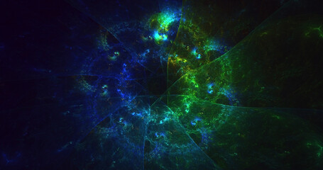 3D rendering abstract fantasy light fractal background