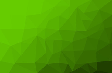 Abstract low poly trendy style green color background 