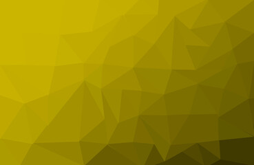 Abstract low poly style gold color background 