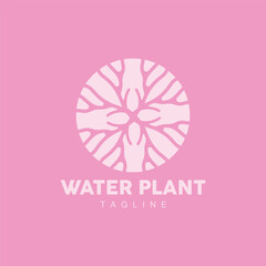 Naklejka premium Coral Logo, Marine Plant Design Place Marine Animal, Seaweed Sea Vector